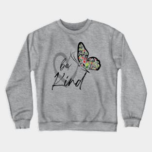 Be Kind Butterfly Heart Crewneck Sweatshirt